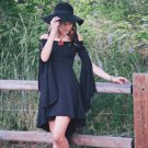 Hot Selling Halloween Off The Shoulder Flare Sleeve Dress For Girl Dress Vintage Medieval Gothic Dre