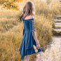 Hot Selling Halloween Off The Shoulder Flare Sleeve Dress For Girl Dress Vintage Medieval Gothic Dre