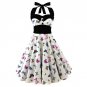 Punk Strapless Halter Party Dresses Bowknot Self Gothic Dress Clothing Swing
