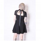 Back Hollow Out Lace Up Tie Black New Dresses New 2017