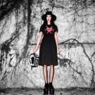 Short Sleeve Summer Dress For Female Black