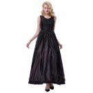 Velvet Gothic Style Vestidos 50s 60s Retro Female Maxi Rockabilly Ladies Elegant Dress