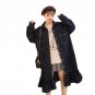 Autumn Ladies Ruffled Flounced Hem Long Dress Kaftan Vestido