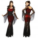 Sexy Witch Vampire Costume Women Masquerade Party Halloween Cosplay Costume 8836