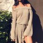 Mini Dress 2017 Autumn Winter Lace Up Vestidos Knitted Sweater Party Dress