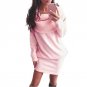 Bodycon Lapel Sweater Mini Dress Pink White Gray Dress#LSIN