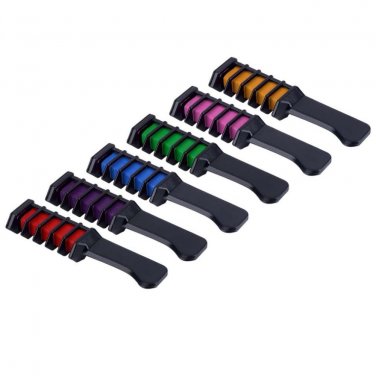 6PCS/SET Mini Disposable Personal Salon Use Hair Dye Comb Professional Crayons For Hair Color Chalk