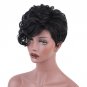 Pixie Cut Curly Natural Highlights Synthetic Hair Wig Hair Accessories