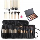 Beauty Professional Makeup Brushes Concealer Fashion 24pcs Makeup Cosmetic Brushes +15 Color Conceal