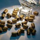 antique brass 100Pcs Metal Type Big Hole Dreadlock Bead/Ring For Braiding Hair Extension Bronze patt