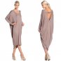 beach loose backless Casual Solid Black Brown Long Dress 5 #LSIW