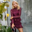 long sleeve robe  dress  2017 Autumn winter female vestidos dresses