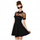Fold Party Sexy Dress Fashion Black #LYW