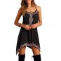 Sleeveless O-Neck Party Print Beach Mini Dress Famale Short Clothing for Women #LSN