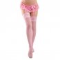 NEW Sexy Lace Women Stockings Comfortable Multi-Color Garter Belt G-string Lingerie Stocking Set Fem