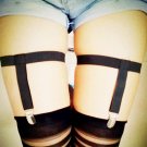 women lingerie cinta liga sexy black bondage belt garter harness stockings sex products lycra spande