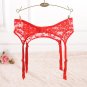 Black/White/Red Lace Suspender Garter Belt For Female Silk Stockings Sexy Lingerie Hot Temptation Su