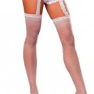2017 New Summer Women\'s Sexy 1pc White Black Lace Garter Short Sheer Stockings LGY79893