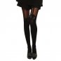Ladies Women Garter Belt Bow Sexy Lace Tights Suspend Sheer Stocking 80cm Length Black