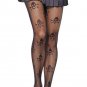 Sexy Net Skull Stretch Pantyhose Moda Feminina Women Knee Socks Seamed Stockings Thigh Bands Garter 