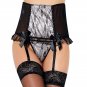PS5079 New Arrival Sexy Black Lace Garter Belt High Waist Plus Size 2XL 3XL Garter Belt For Stocking