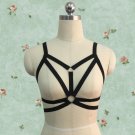 Black time to stocking harness Sexy lingerie body harness cage bra Harajuku Gothic Exotic Apparel Fa