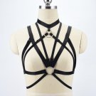 Hand made Sexy body stocking Goth harajuku harness belt Women harness Bra body crop top Spandex Adju