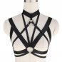 Hand made Sexy body stocking Goth harajuku harness belt Women harness Bra body crop top Spandex Adju