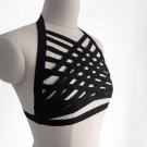 bdsm harness bra crotch crops top Spandex set Cage bra harness Sexy body stocking Goth harajuku harn