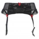 Latest Fashion Bow Paillette Gauze women/female/girl/lady sexy garter belt for stocking, vogue linge