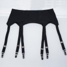 Women Garters Seamless Panties Garter Belt 6 Wide Straps Vintage Metal Buckles Sexy Belt for Stockin