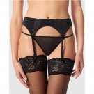 Sexy Women Lace Black Garter Belts Temptation Ultra-thin Female Silk Stockings Suspender Belt Weddin