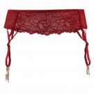 New Fashion Extra/Plus Size Sexy Red Floral Lace Garters Belts for Stocking, Female/women\'s Metal C