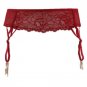 New Fashion Extra/Plus Size Sexy Red Floral Lace Garters Belts for Stocking, Female/women\'s Metal C