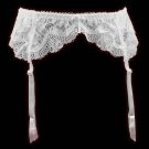 Pure White Garters Sexy Lace Bridal Wedding Flower Decoration Garter Belt for stockings, Women/femal