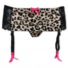 Plus Size Leopard Print Lace Flowery Wild Women/female/lady Sexy Garters Belts for Stockings, Suspen