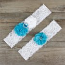1 Pair Sexy Garter For Women Lace Flower Decoration Wedding Garter 6 Colors Bridal Women Party Acces