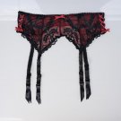 Sexy Garters Female Red Lace floral Bow Decoration Sexy Garter Belts for Stockings Women\'s Suspende
