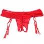 Open Crotch Garters Gauze Sexy Thong Removable Suspender Belts Metal Buckles Garter Belts for Stocki