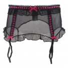 New vogue perspective Bow Sexy Gauze Pink/blue Women/female/lady Garter Belt for Stockings, Fashion 