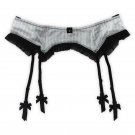 Fashion Strip Pattern Bowknot Plus size Women/female/lady sexy garter belt for stocking, Metal clips