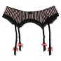 Fashion Strip Pattern Bowknot Plus size Women/female/lady sexy garter belt for stocking, Metal clips