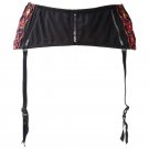 Embroidery Flower Folk Removable Straps Metal Buckles Women/female Sexy Garter Belts for Stockings B