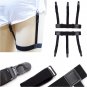 New arrival Black Polyester Women\'s Stockings Garter 2.5cm width Elastic Sling Single buckle Belt A