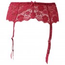 Wine Red Lace Floral Sexy Garters Belts for Stocking New Fashion Lingeries Bow Decoration Suspender 