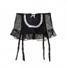 Fashion Bow Lace Gauze Metal Clips/Buckles women/female/lady sexy garter belt for stocking, Servant 
