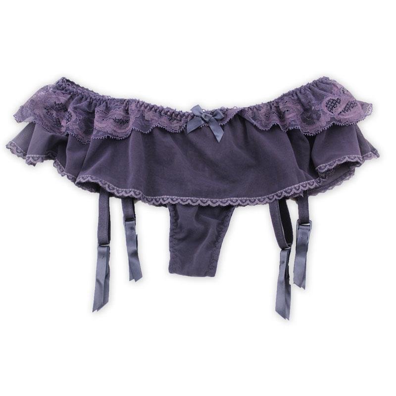 Sexy Gauze Garters Lace Skirt Garters Belts With Thongs High Quality