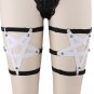 2017 Women Sexy Leg Harness Garter Tight Clip Thigh Belt Pastel Goth Punk Soft Elastic Black Stockin