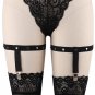 2017 Women Sexy Leg Harness Garter Tight Clip Thigh Belt Pastel Goth Punk Soft Elastic Black Stockin