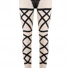 2017 Womens Leg Harness Garter Pair Black Stocking Suspender Belt Harajuku Sock Elastic Thigh Bondag